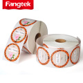 Custom Disposable Sticker Adhesive Circle Removable Dissolvable Food Label Printing